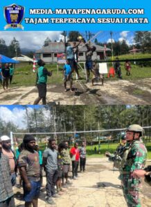 Gelora Semangat HUT TNI Ke-80, Satgas Yonif 700/WYC Gelar Piala Pangkogabwilhan III Warnai Tanah Papua