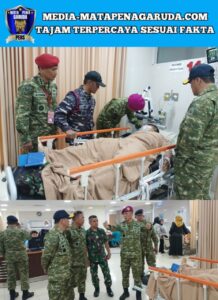 Danpasmar 1 Jenguk Prajuritnya Yang Sakit Dirawat
