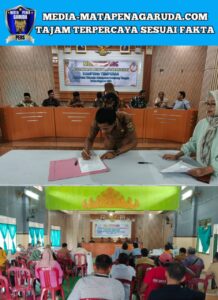BABINSA KORAMIL 411-04/TMJ, KODIM 0411/KM MENGHADIRI MUSYAWARAH RENCANA PEMBANGUNAN KAMPUNG BINAAN.