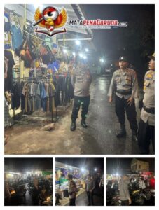 KRYD dan Patroli Yustisi, Polsek Kuta Selatan Pastikan Situasi Pasar Sentral Nusa Dua Kondusif