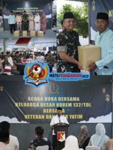 Korem 132/Tdl Gelar Buka Puasa Bersama Veteran dan Anak Panti Asuhan