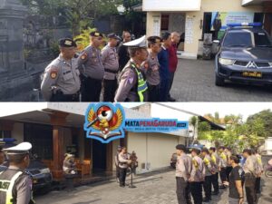 Antisipasi Kunjungan Wakil Presiden, Polsek Denpasar Timur Gelar Apel Siaga Personel