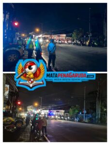 Personel Polsek Denpasar Barat Pam Keberangkatan Ogoh-Ogoh Kuta Selatan Menuju Festival Puspem Badung 2026