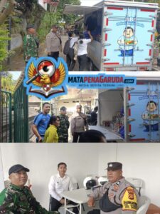 Bhabinkamtibmas Kel. Dangin Puri bersama Babinsa Pantau Pelaksanaan Program Makan Bergizi Gratis di Wilayah Binaannya