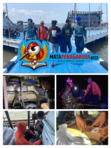 TNI AL Gagalkan Kapal Penyelundup Balpress Hingga Rokok Ilegal di Perairan Pulau Sanglar Tanjung Balai Karimun