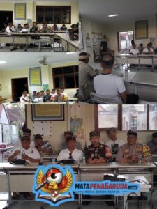 Jelang Ngerupuk Caka Warsa 1948, Bhabinkamtibmas Dangin Puri Kelod Ikuti Rapat Koordinasi Pengamanan Lomba Ogoh-Ogoh