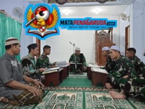 Hangatnya Ramadhan, Satgas TMMD Tadarus Al-Qur’an Bersama Warga