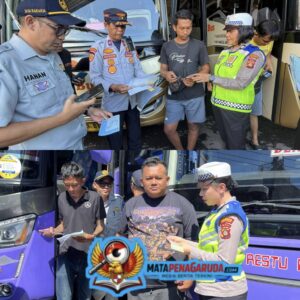 Sat Lantas Polresta Denpasar Gelar Ramp Check Bus Antar Provinsi Jelang Idul Fitri
