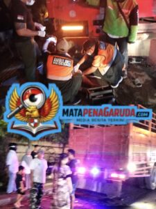 Dua Personil Relawan POC Bali Bantu BPBD Kota Denpasar Dalam Penanganan Kecelakaan di Dekat Citraland Cargo