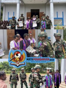 Pendekatan Humanis, Satgas Yonif 521/DY Laksanakan Komsos di Gereja GKI Yoska Yudea Benawa
