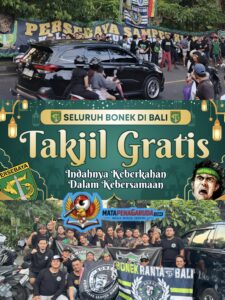 Seluruh Bonek Se Bali Bagi Takjil Gratis di Dukung Bonek Pusat Surabaya