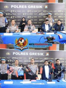 Polres Gresik Amankan Komplotan Residivis Pencuri Kabel PLN Lintas Daerah