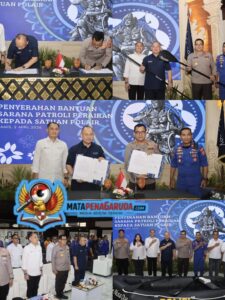 Perkuat Sinergi, Sat Polairud Polresta Denpasar Terima Bantuan Rubber Boat dari ITDC