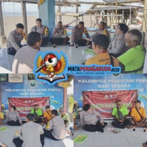 Ngopi Kamtibmas Bhabinkamtibmas Polsek Dentim, Perkuat Sinergi dengan Kelompok Pelestari Penyu