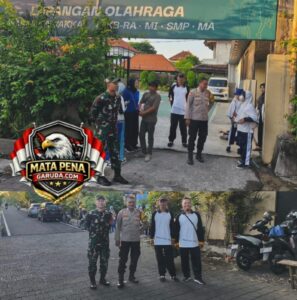 Bhabinkamtibmas Kesiman Petilan Bersama Babinsa Kawal Prosesi Ngaben di Banjar Abiannangka Kelod