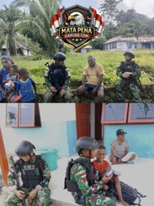TNI Hadir Memberikan Rasa Aman Terhadap Saudara Diujunh Timur Indonesia