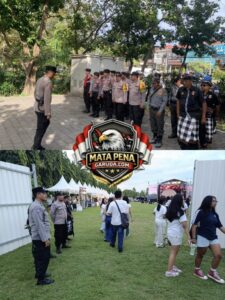 Pengamanan Temuyuk Festival 2026 di Lapangan Bajra Sandhi Berjalan Aman dan Kondusif