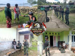 Satgas Pamtas Kewilayahan Yonif 410/ALG Pos Teluk Arguni Laksanakan Kegiatan Yankes Di Kampung Bofuwer