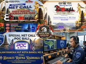 Spesial Net Call POC INDONESIA DPD BALI dalam Rangka HUT Kota Bangli Ke 822 Tahun