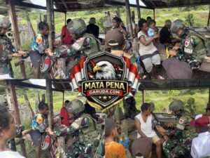 Binter TNI Peduli Kasih Sayang, Satgas Yonif 521/DY Berikan Pelayanan Kesehatan Gratis Bagi Warga Distrik Benawa