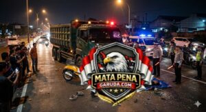 MAUT DI JALUR TENGKORAK! Pengendara Scoopy Meninggal Terlindas Mobilio Usai Serempetan di Desa Kapal