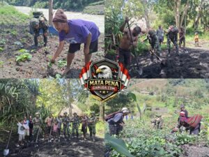 Hadir Berbakti dan Berbuat, Satgas Yonif 521/DY Gelar Anjangsana dan Dukung Ketahanan Pangan Warga di Distrik Kurima
