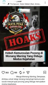 Viral “Pocong Begal” di Monang Maning Ternyata Hoaks, Polisi Ungkap Foto Hasil Rekayasa AI