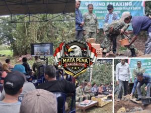 MELALUI VICON DANDIM 0412/LU IKUTI GROUND BREAKING JEMBATAN PERINTIS GARUDA TAHAP V DAN VI SEBAGAI SIMBOL KEMAJUAN DAERAH.