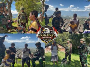 Sentuhan Kasih untuk Papua Satgas Yonif 521/DY Binter Tebar Kepedulian Berikan Pelayanan Kesehatan Gratis bagi Warga Distrik Napua