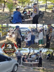 KRYD dan Cooling System di Pantai Padang Galak, Polsek Dentim Cegah Premanisme dan Jaga Situasi Tetap Kondusif