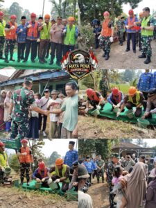 “TNI Hadir Untuk Rakyat”Danrem 043/Garuda Hitam, Beserta Dandim 0411/KM, Hadiri Peletakan Batu Pertama Jembatan Aramco Sungai Punggur Utara,Lampung Tengah.