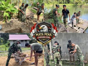 Bakti TNI untuk Rakyat, Jembatan Gantung Sungai Idanoho di Nias Selatan Capai Progres 41,5 Persen