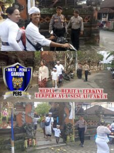 Polsek Dentim Tingkatkan Kehadiran Personel di Sejumlah Pura Saat Hari Raya Kuningan