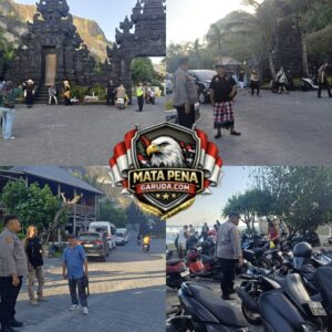 Personel Pos Yan Ungasan Intensifkan Cooling System dan Sambang Wisatawan di Pantai Melasti