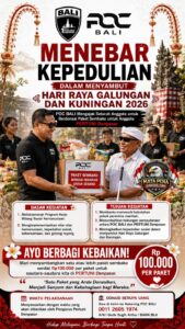 POC Indonesia DPD Bali, Mengajak Tebar Kepedulian dalam Menyambut Hari Raya Galungan dan Kuningan dengan Tebar Sembako Pada Saudara Disabilitas.