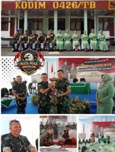 PASTIKAN PROGRAM TNI AD BERJALAN OPTIMAL, DANREM 043/GARUDA HITAM DAMPINGI KUNKER PANGDAM XXI/RI DI TULANG BAWANG