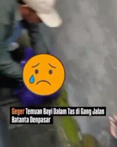 Penemuan Bayi Dalam Tas Di kawasan Hukum Denpasar Selatan