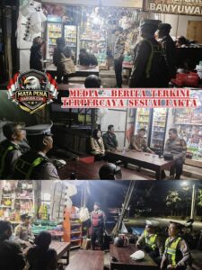 Patroli KRYD Polsek Dentim Menyasar Warung 24 Jam untuk Cegah Gangguan Kamtibmas