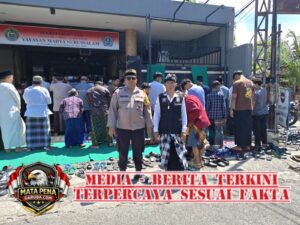 Bhabinkamtibmas Desa Sumerta Kauh Laksanakan Pengamanan Ibadah Sholat Jumat di Yayasan Madya Nurussalam