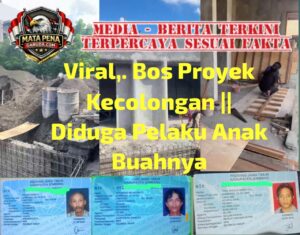Bos Proyek Kecolongan Mesin dan Kabel Saat Ada Kedukaan di Tempat Tinggalnya || Kerugian mencapai 8 Juta.