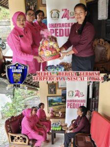 Pengurus Bhayangkari Polresta Denpasar Laksanakan Anjangsana kepada Ketua Ranting Bhayangkari Polsek Dentim