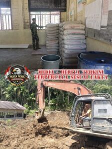 Pendidikan di Pedalaman Terus Diperkuat, Satgas Bakti TNI Kebut Pembangunan SMPN 4 Ulu Idanotae