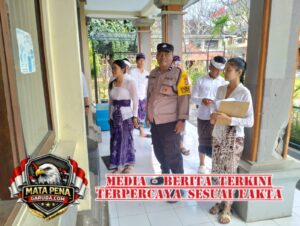 Pastikan MPLS Berjalan Aman, Bhabinkamtibmas Sumerta Kaja Sambangi SMAN 3 Denpasar