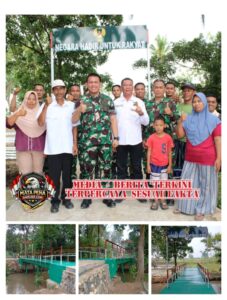 Jembatan Perintis Garuda Sungai Way Raman, Kodim 0411/KM, Hubungkan Kampung Purwoadi dan Simbar Waringin