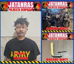 Sudah Beraksi di Tiga TKP, Pelaku Curanmor Diamankan Unit Jatanras Polresta Denpasar