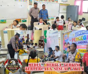 Bangun Generasi Bebas Narkoba, Bhabinkamtibmas Sumerta Kaja Berikan Sosialisasi Bahaya Narkoba di SD 8 Sumerta